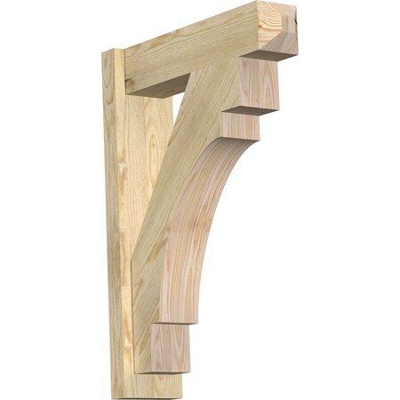 Ekena Millwork Merced Rough Sawn Craftsman Outlooker, Douglas Fir, 6"W x 22"D x 30"H OUT06X22X30MRC04RDF